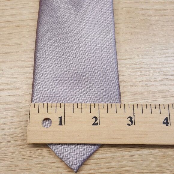 ALFANI Mens Neck Tie Solid Light Pink Textured Modern Classic - Picture 4 of 5